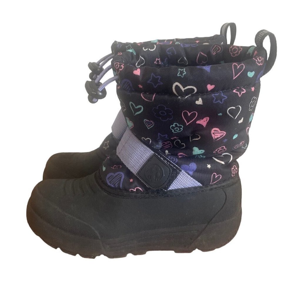 Northside Frosty Polar Fur Lined Boots 3M Thinsulate Toddler Sz 10 Black purple